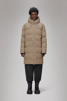 Rains Alta Longer Puffer Jacket Beige Jacket