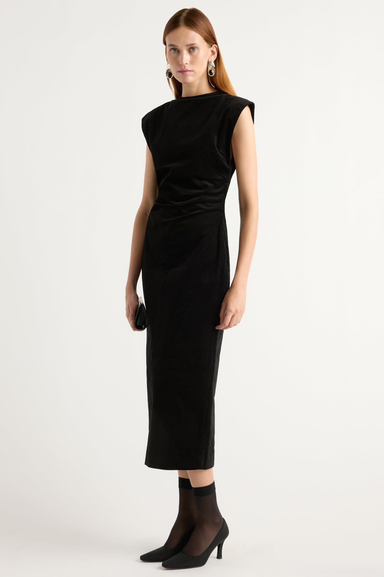 Kelsey | Cambria Structured Corduroy Dress in Size Small