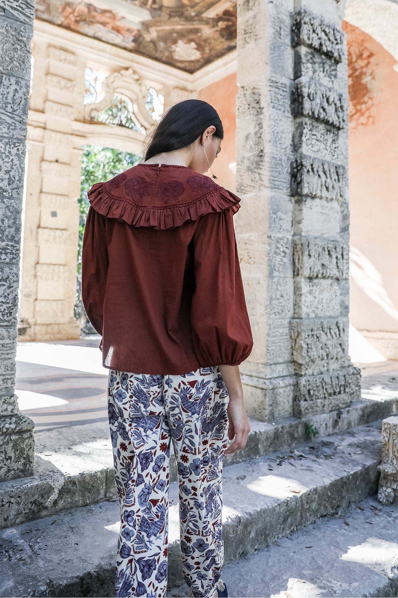 Pamela Blouse | Burgundy