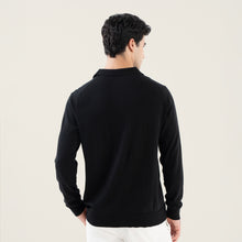 Mens | Elliot Featherlight Long Sleeve Polo | Black
