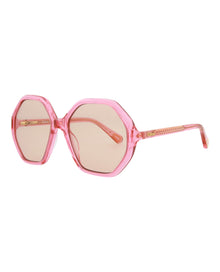 (Kids) Chloe Round Acetate Sunglasses | Pink