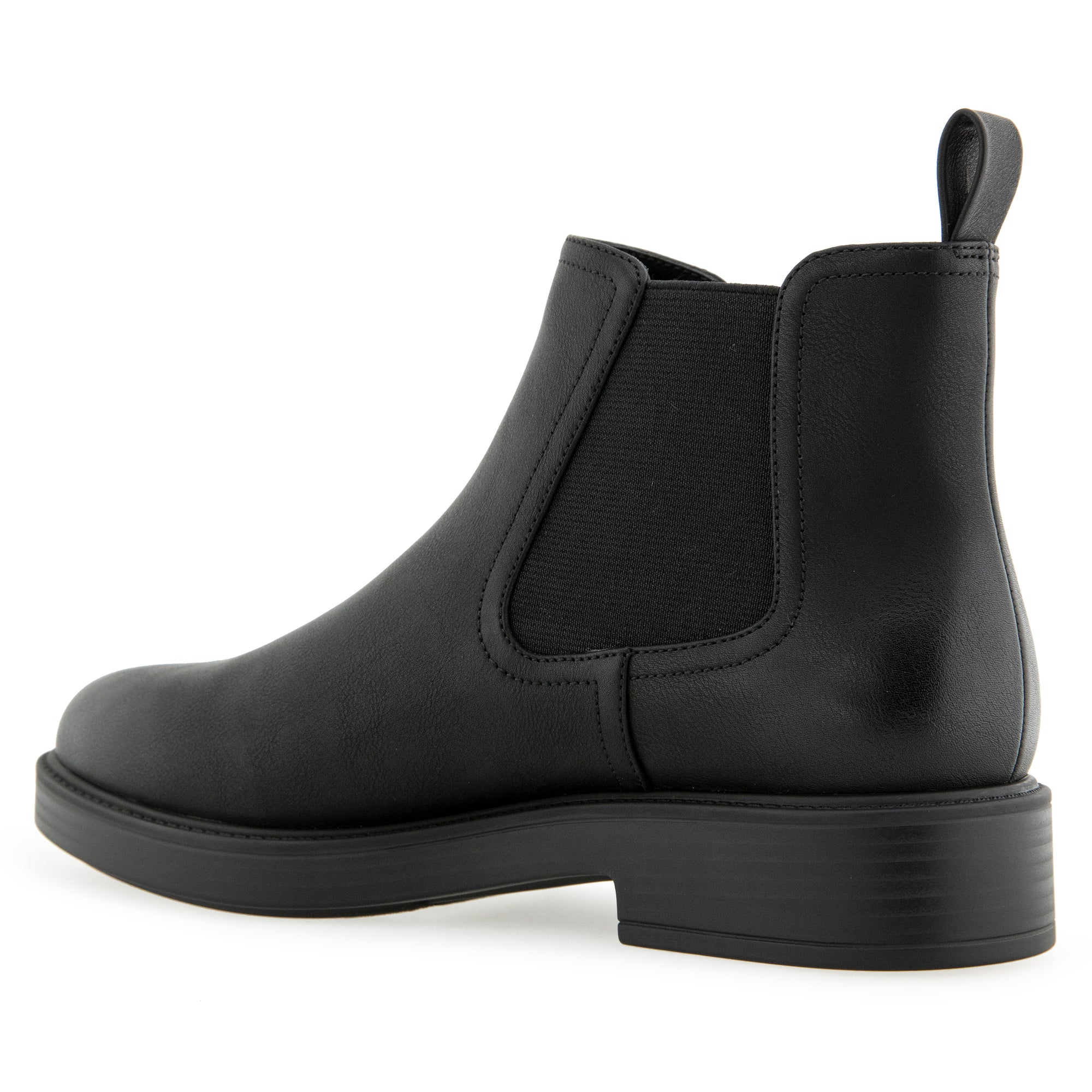 Poshan | Black Faux Leather