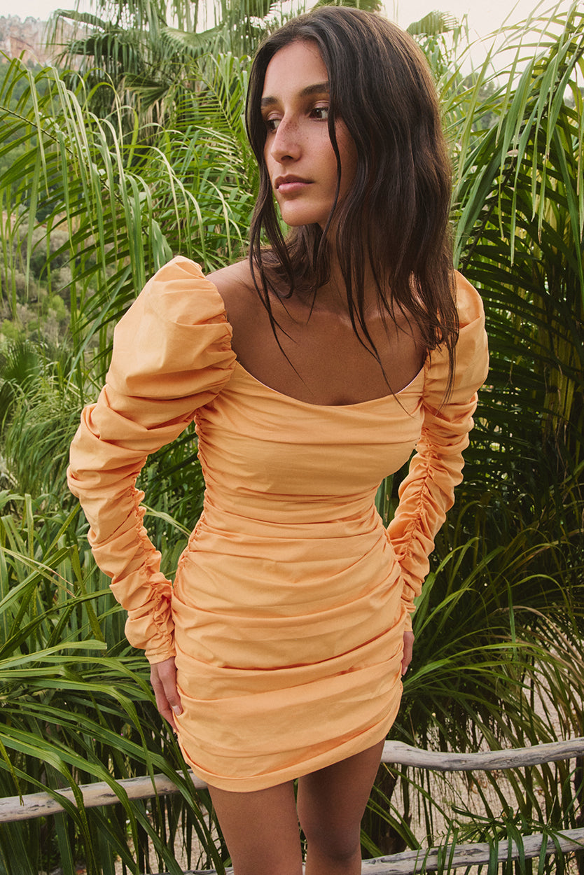 caroline constas orange dress Caroline Constas Lena Dress