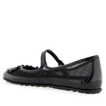 Petal Dress Flat | Black Mesh Fabric