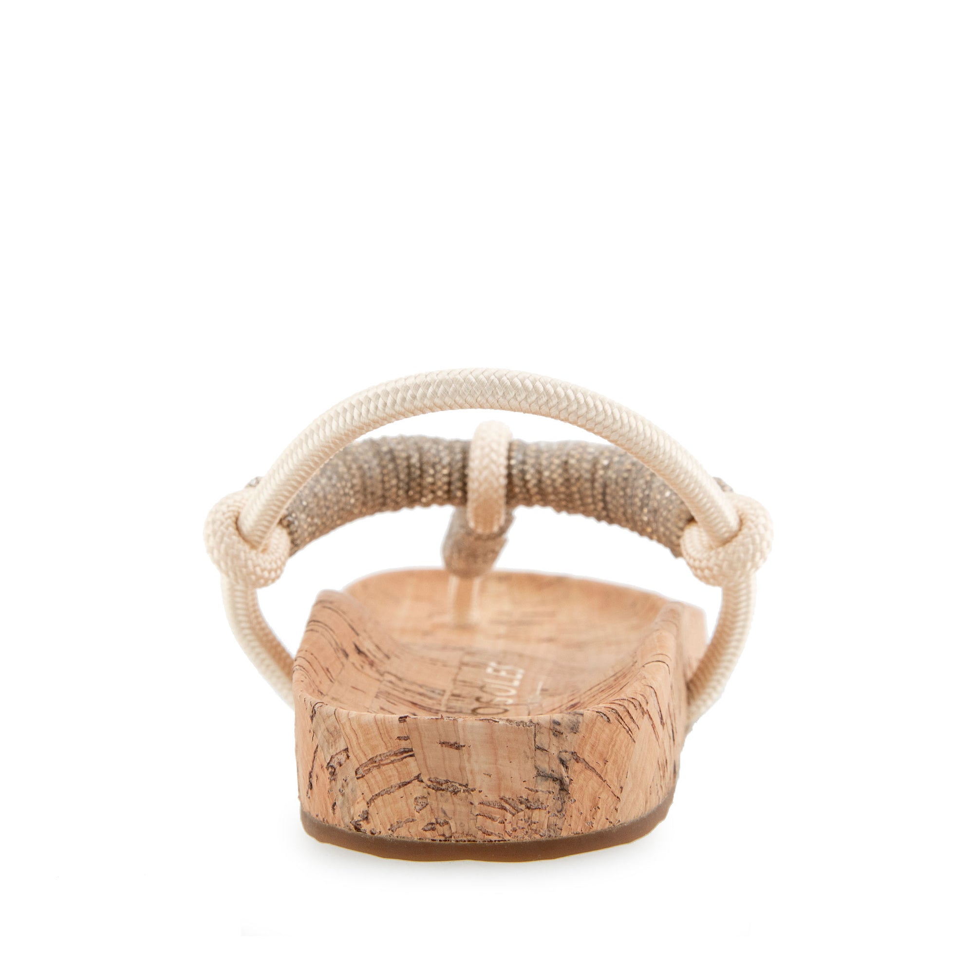 Leve Sandal Footbed | Crystal/Champagne