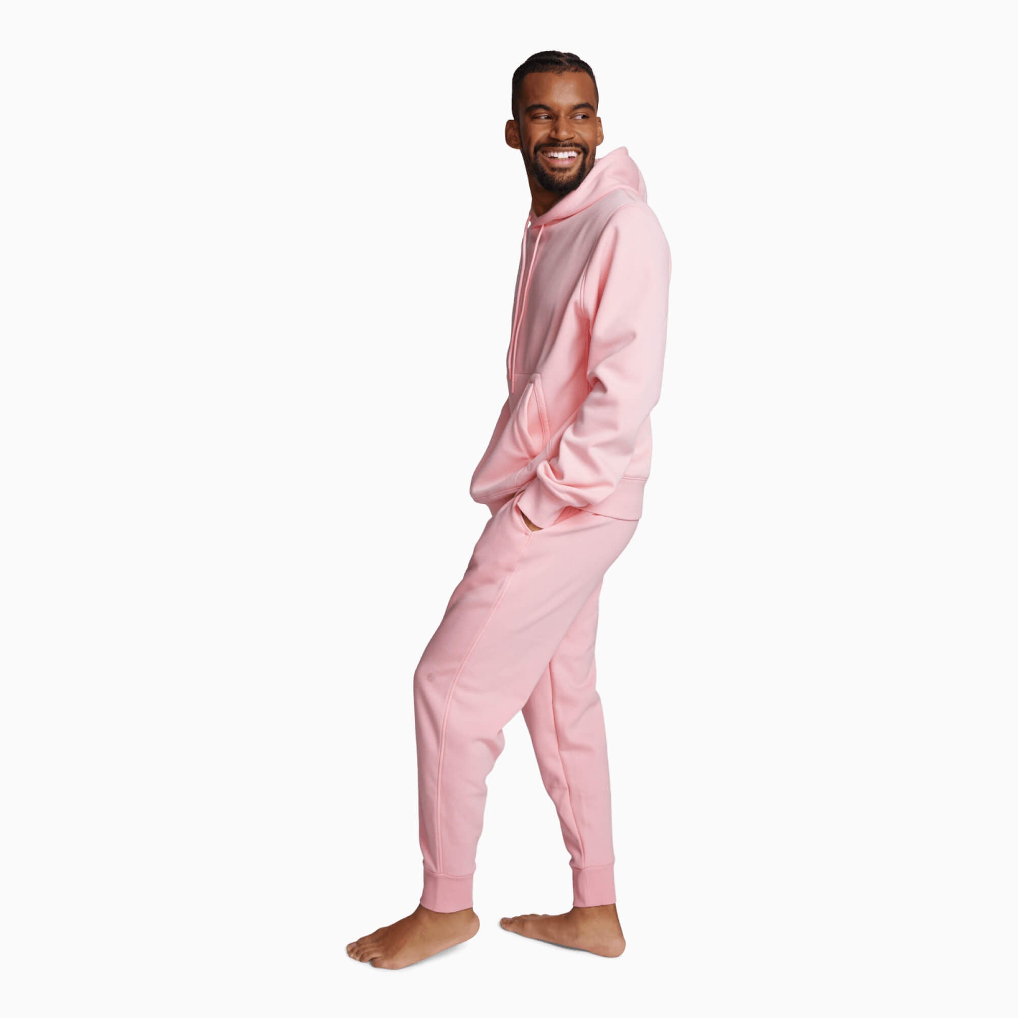 Chilluxe Brushed Fleece Joggers | Flamingo
