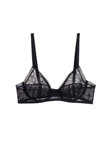 Chloe High Apex Underwire Full Cup Bra | Black