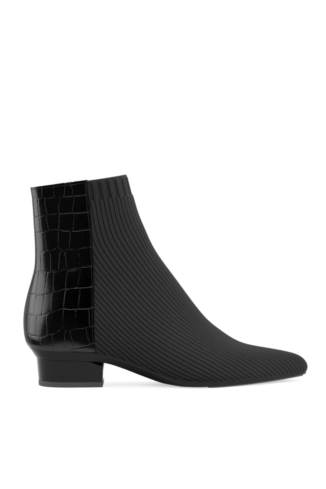 The Bootie | Coal Crocodile & Knit