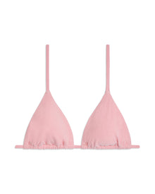 Cooper Towel Terry Bikini Top | Baby Pink