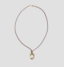 The Ania Cord Pendant Necklace |  18Kt Gold Vermeil