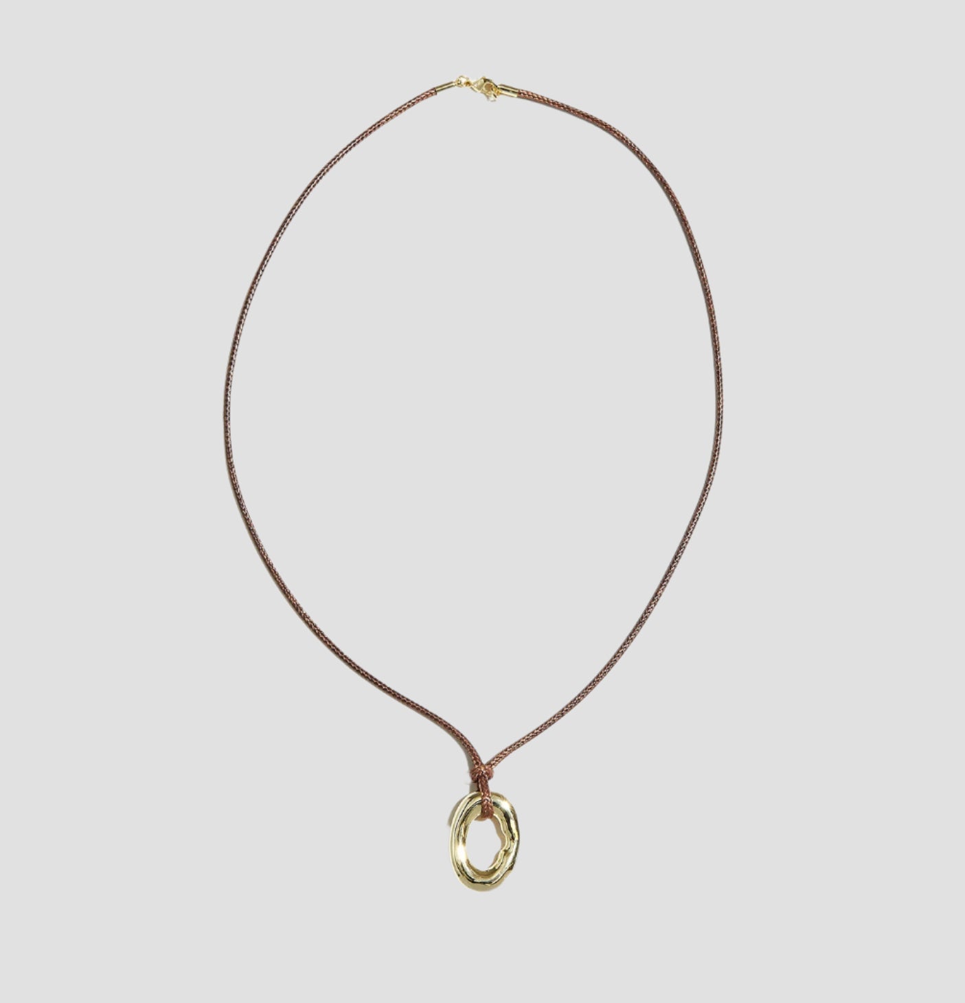 The Ania Cord Pendant Necklace |  18Kt Gold Vermeil