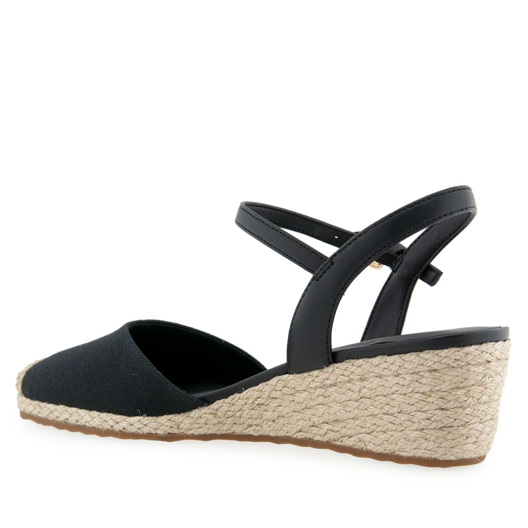 Real Dress Wedge | Black Canvas