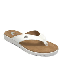 Jordyn Sandal Thong | White Faux Nappa
