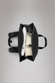 RAINS 2 Way Tote Backpack Black Grain 15L H58 x D12 x W33 cm Backpack