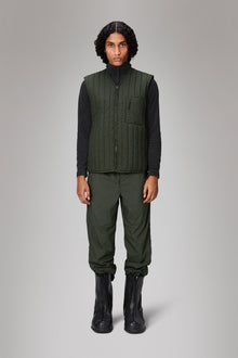RAINS Banja Liner Vest Green Vest