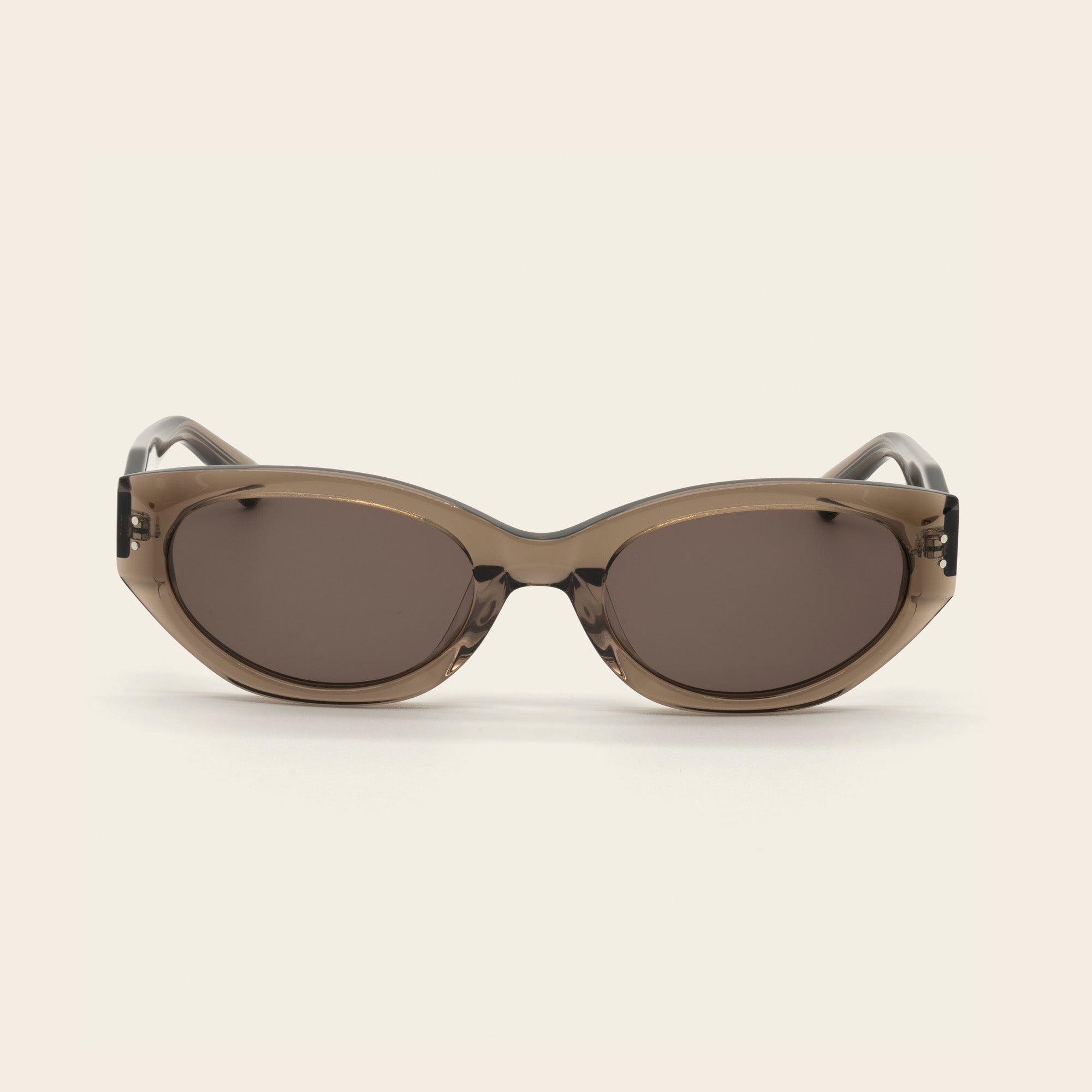 Unisex | Michele Petite Cat-Eye Italian Acetate Sunglasses | Translucent Vetiver