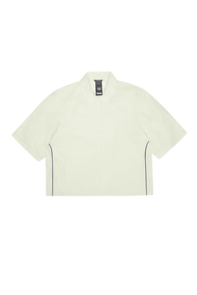 RAINS Rains x Umbro Drill Overshirt Vintage White Short Sleeve