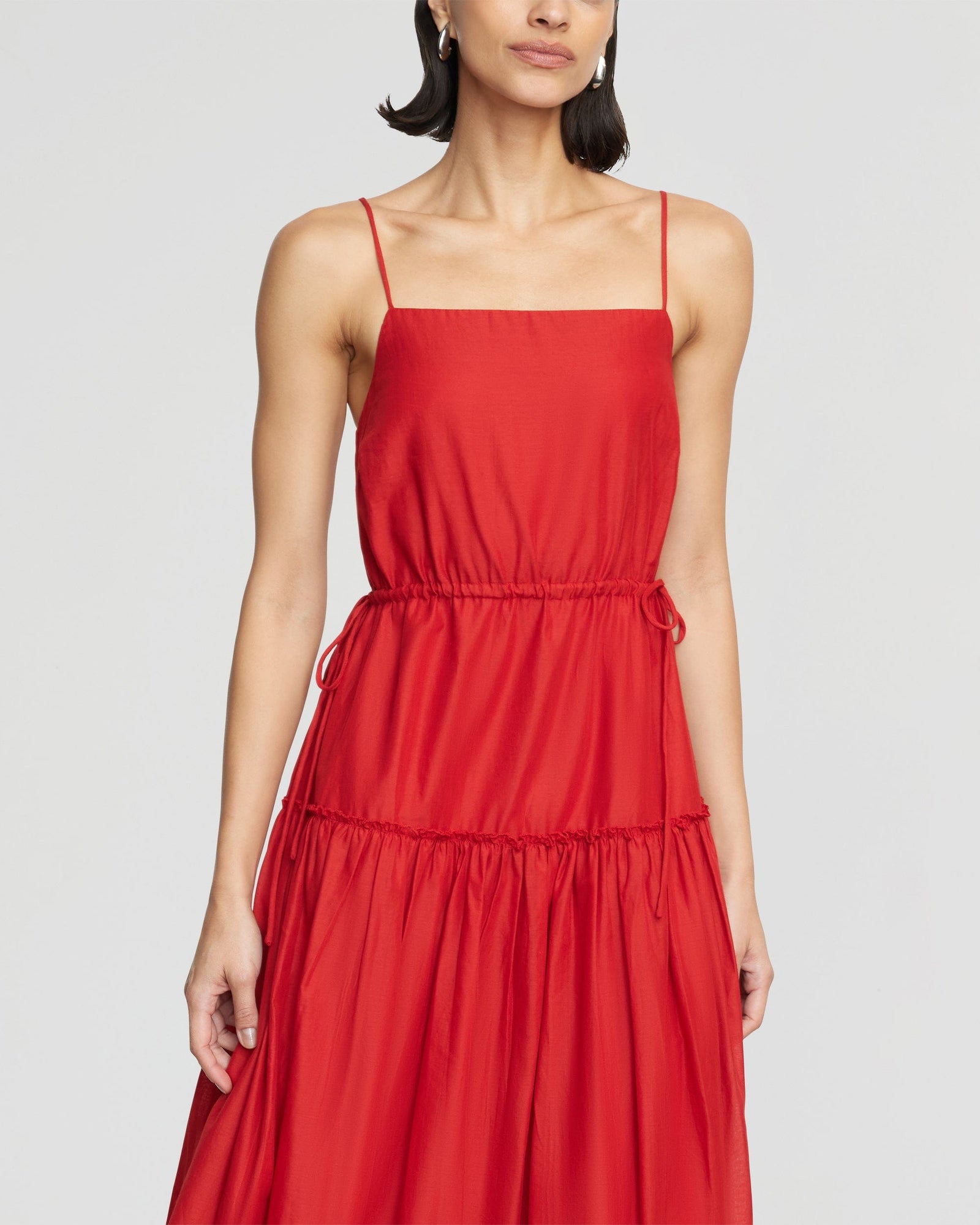 Bianca | Dalia Tie-Waist Tiered Dress in Size Small