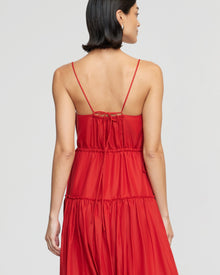 Bianca | Dalia Tie-Waist Tiered Dress in Size Small