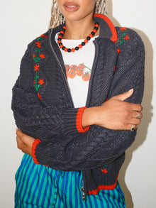 Lola Beaded Necklace | Red/Black