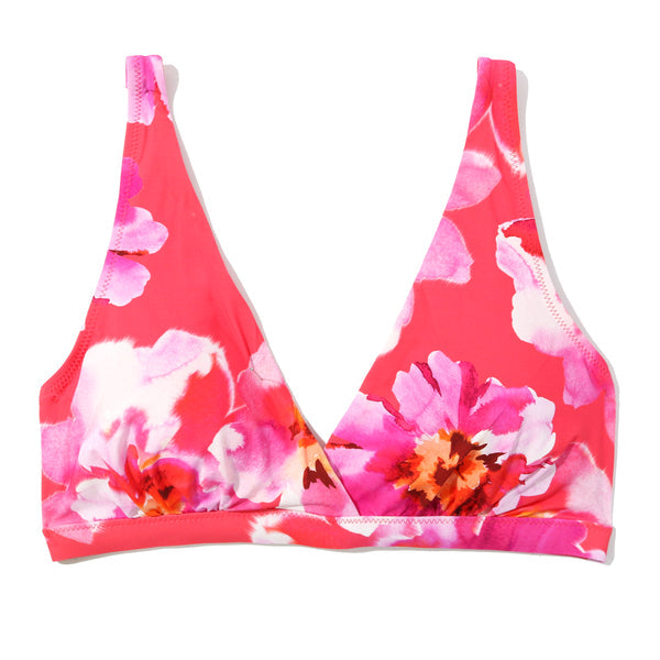 Swim Wrap Bikini Top | Out Of Office (Pink)