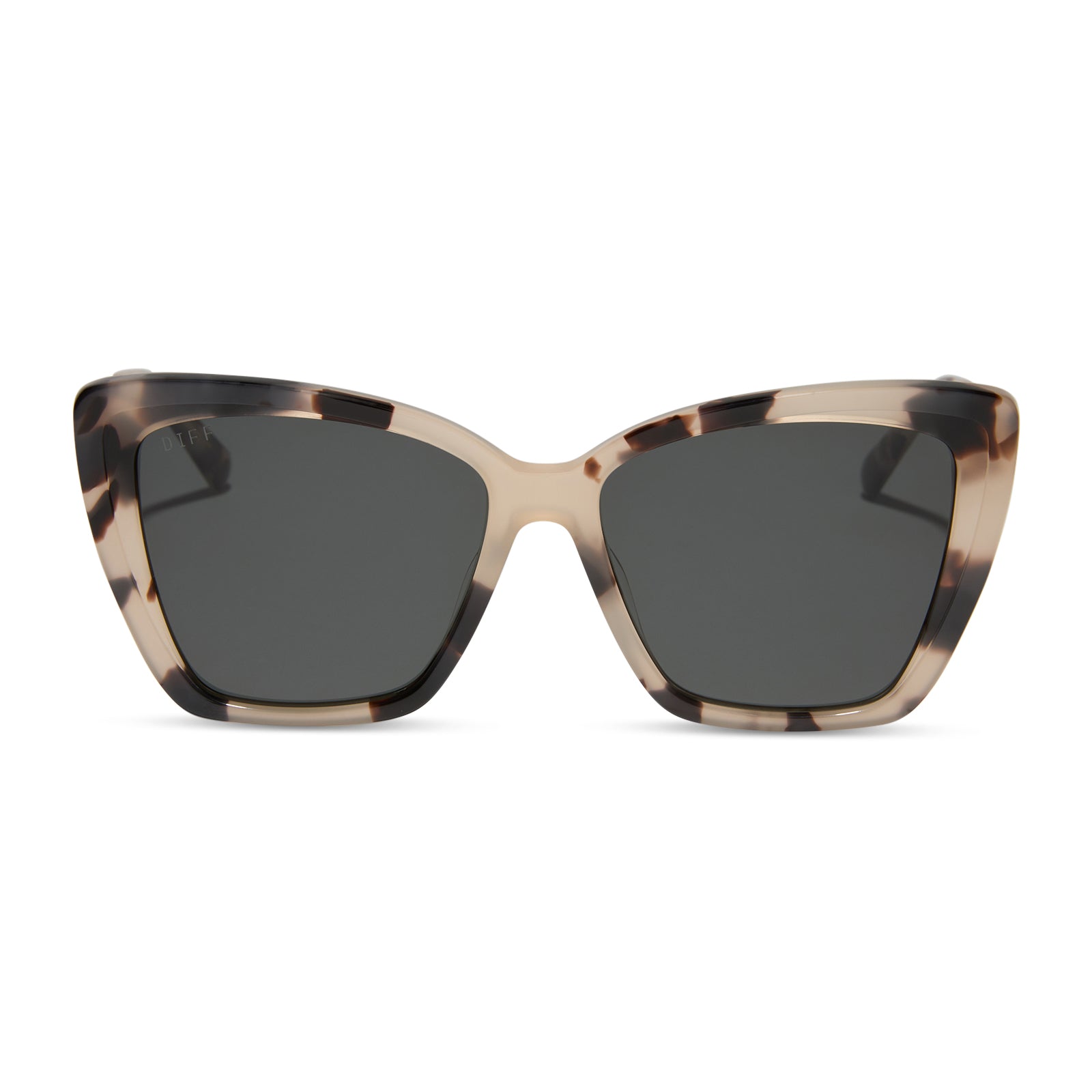 Womens | Becky II Sunglasses | Cream Tortoise | Grey Polarized Lenses