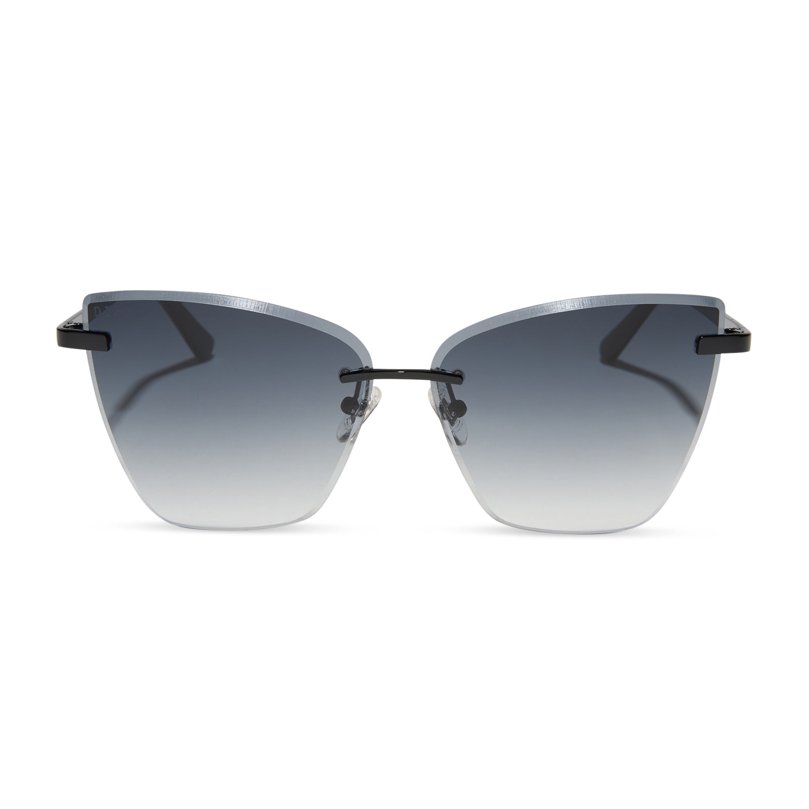 Womens | Becky V Sunglasses | Black | Grey Gradient Lenses