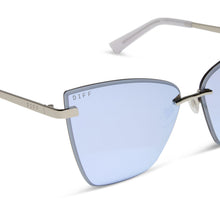 Womens | Becky V Sunglasses | Silver | Lavender Lenses