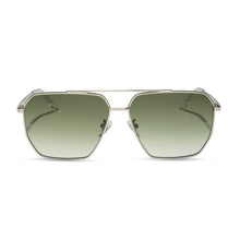 Womens | Berkely Sunglasses | Silver | Cool Matcha Gradient Lenses