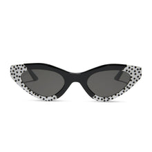 Womens | Emily Sunglasses | Midnight Polka Dot | Chic Grey Lenses