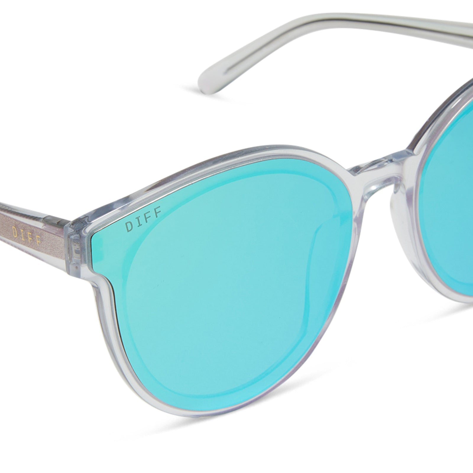 Womens | Gemma Sunglasses | Opalescent Turquoise | Turquoise Ice Lenses