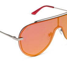 Womens | Imani Sunglasses | Gunmetal | Red Hot Summer Lenses