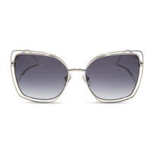 Womens | Jacqueline Sunglasses | Silver | Grey Gradient Lenses