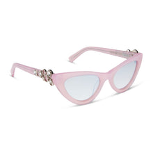 Womens | Glinda Upland For Good Sunglasses | Glassy Pink Crystal | Silver Flash Lenses