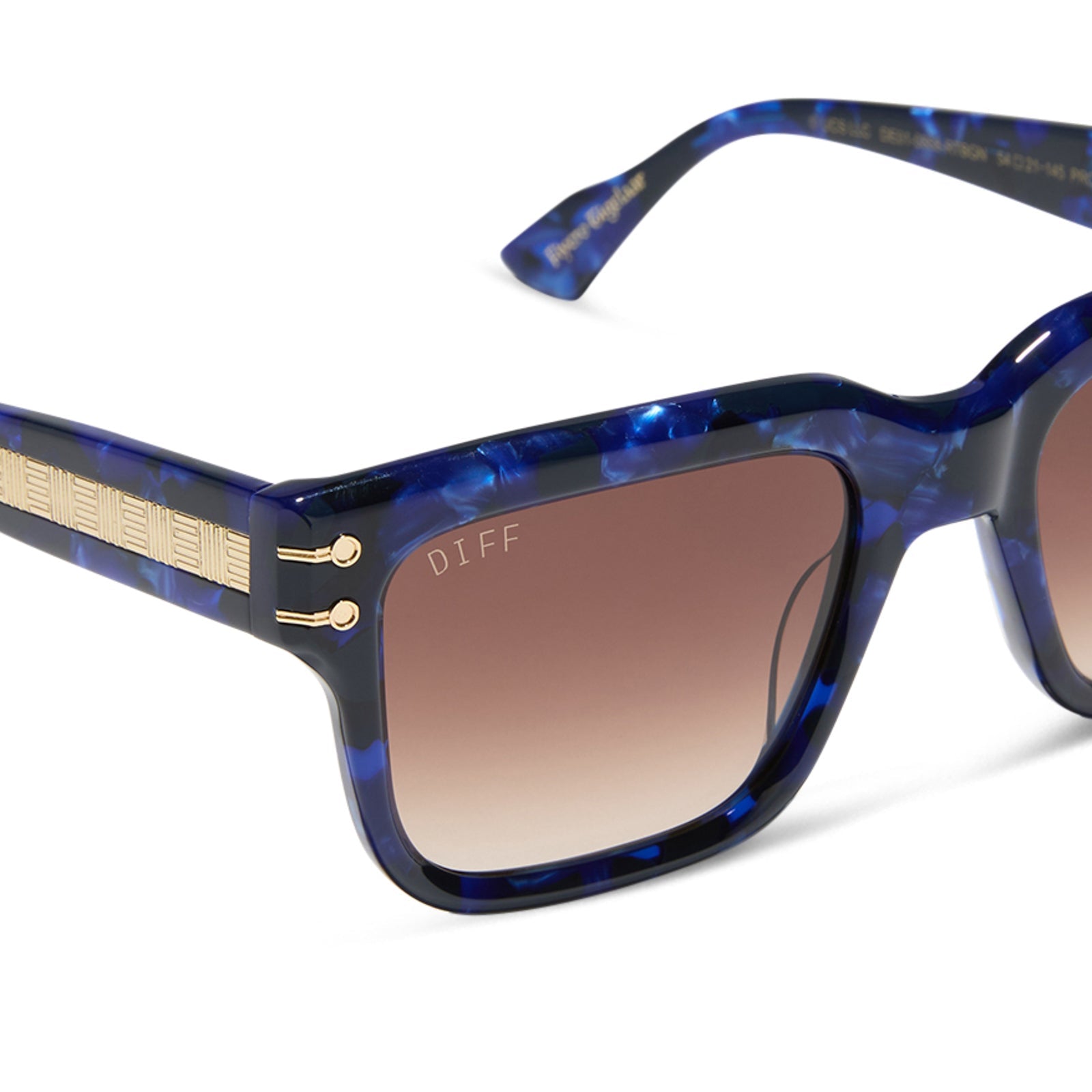 Mens | Prince Fiyero Sunglasses | Midnight Blue Tortoise | Warm Brown Lenses