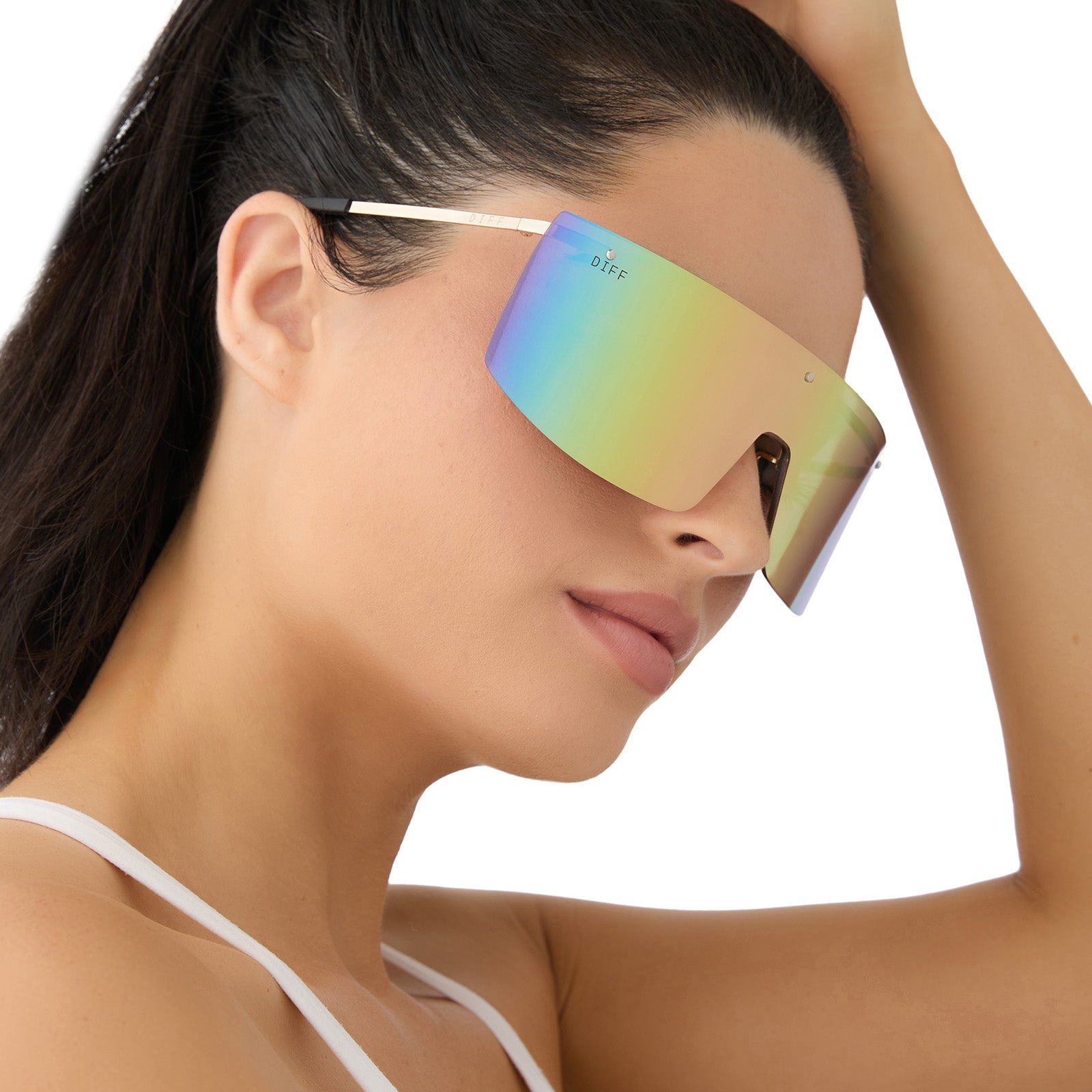 Unisex | Grandslam Sunglasses | Gold | Sherbet Rainbow Polarized Lenses