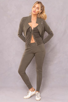 Women | Deluxe Carnaby Drape Coat | Olive