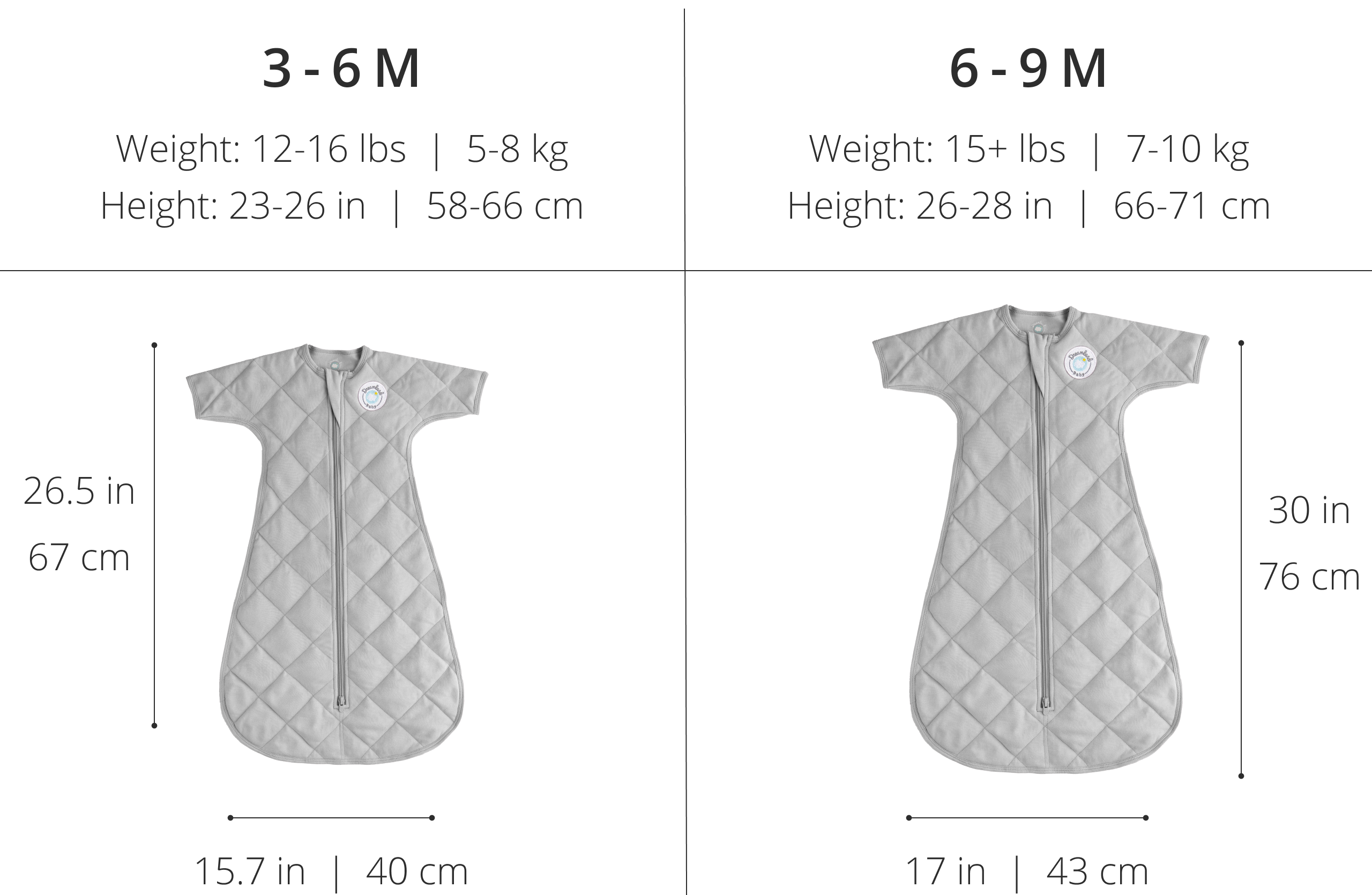 Dream Weighted Transition Swaddle | Grey Star