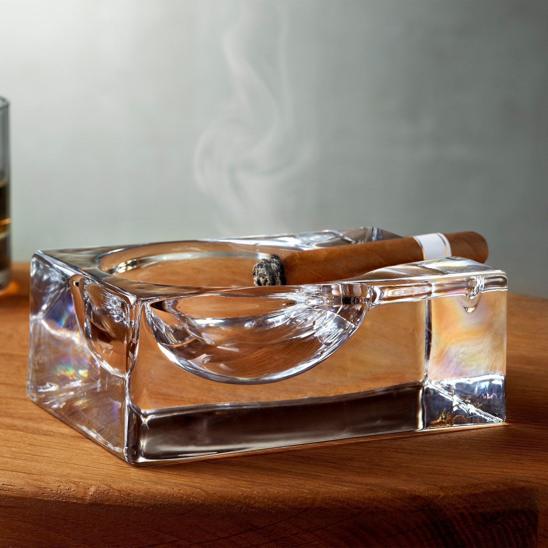 Fumo Cigar Ashtray | Clear Crystal