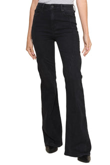 Hidden | Black Seamed Happi Flare | Black
