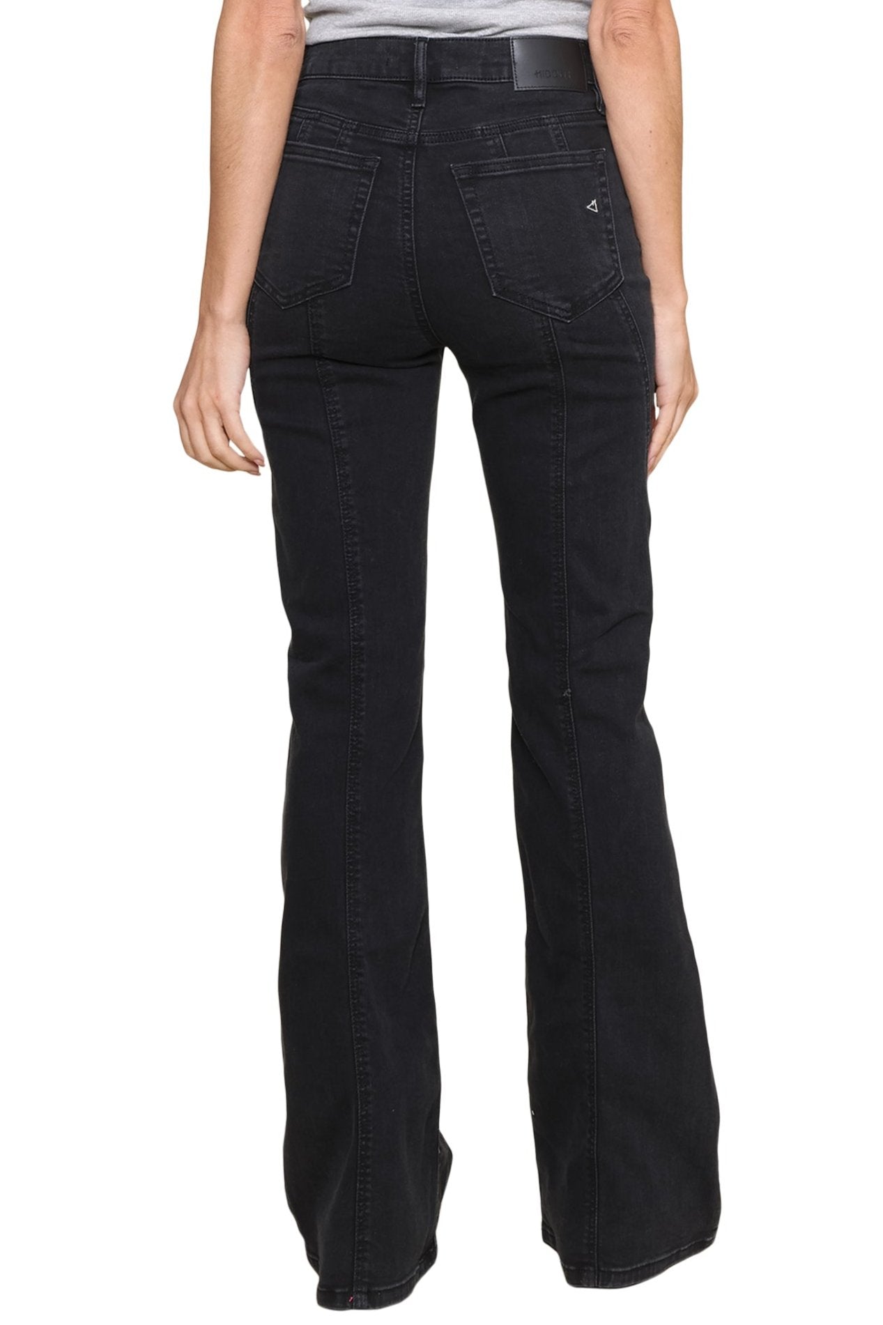 Hidden | Black Seamed Happi Flare | Black