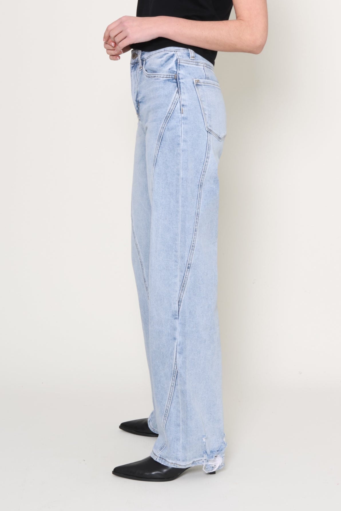 Vervet | Cleanest Ultra High Rise Wide Leg | Blue