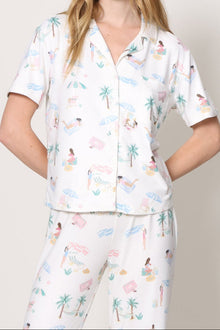 Z Supply Lounge | Beach Days PJ Top | White
