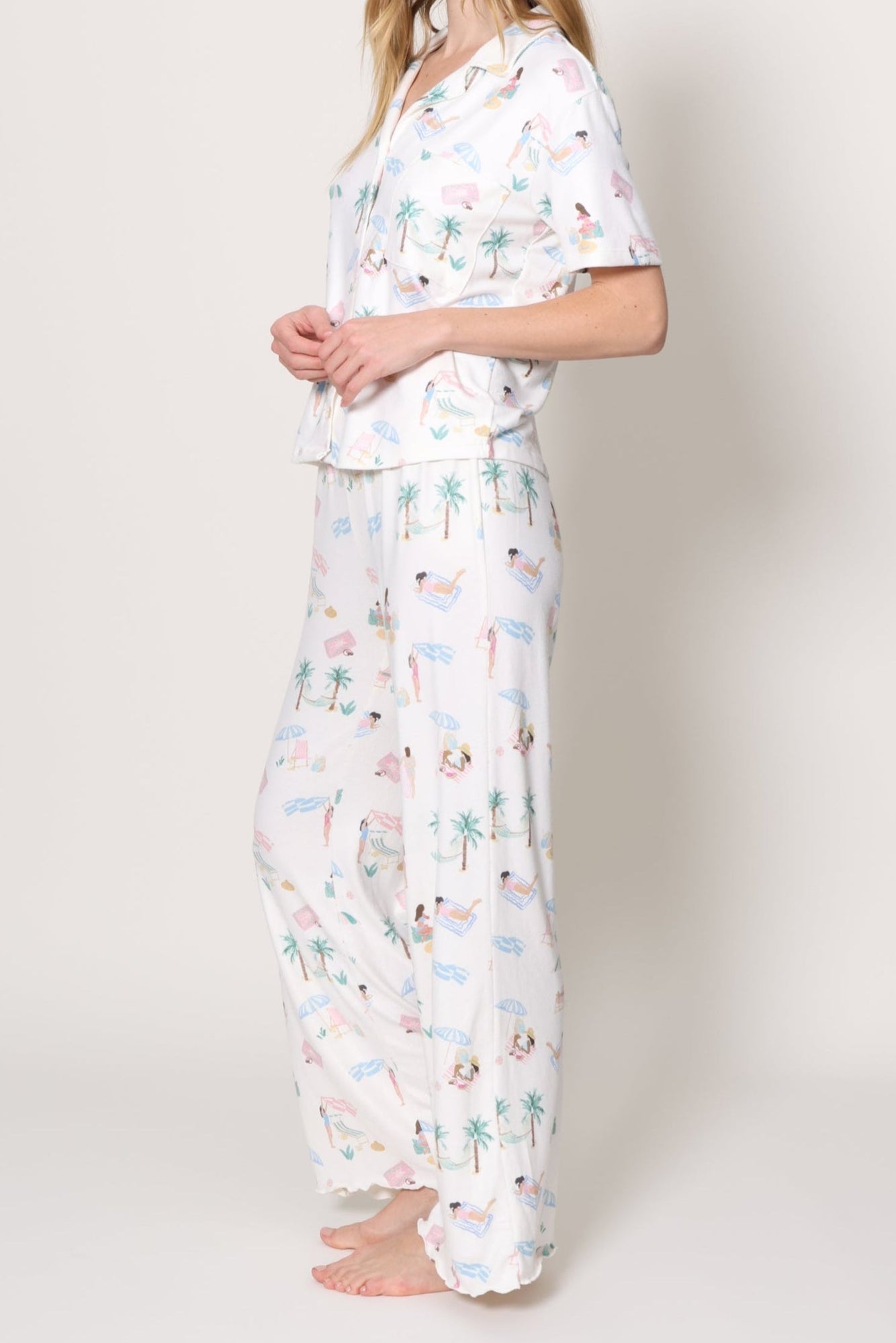 Z Supply Lounge | Beach Days PJ Top | White