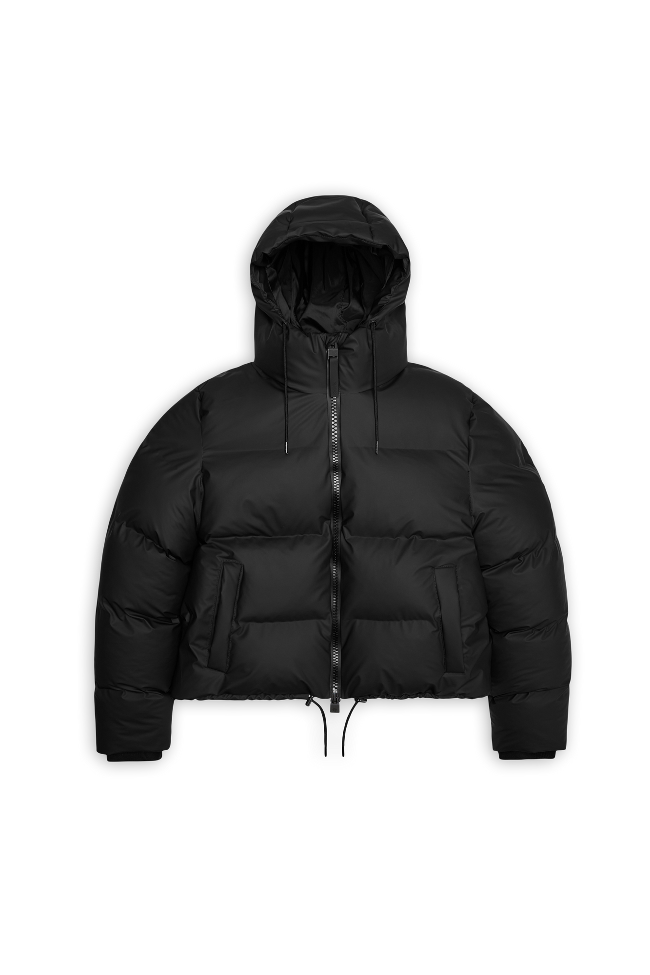 RAINS Alta Short Puffer Jacket Black Jacket