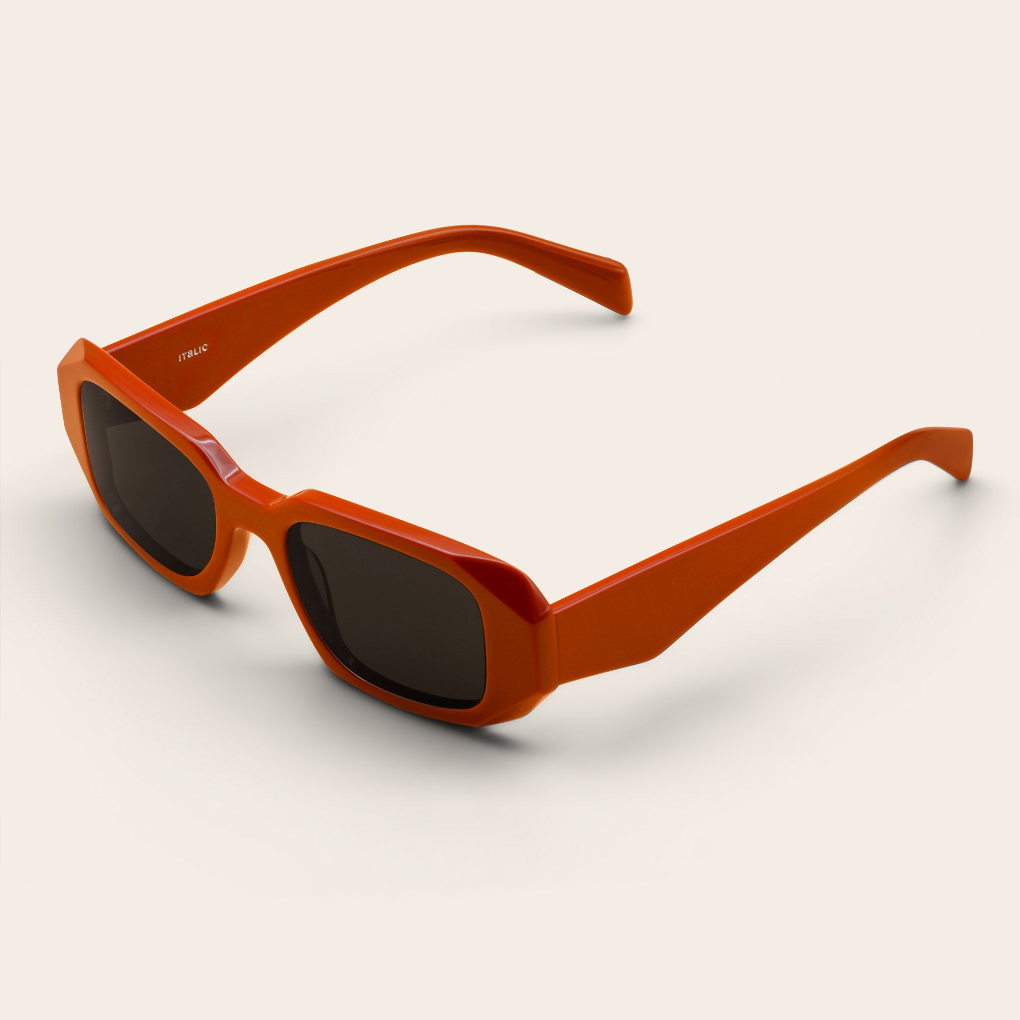 Unisex | Gabriele Rectangle Italian Acetate Sunglasses | Desert Sun