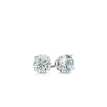 Studs Earrings | Round Cut 4Ct Lab Diamond | Silver