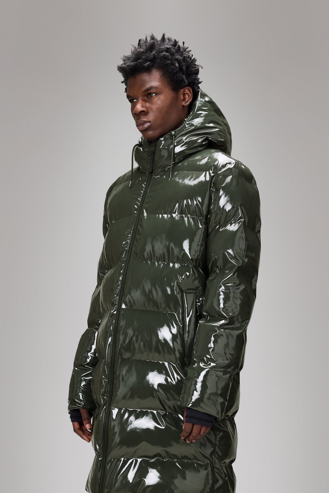 Rains Alta Longer Puffer Jacket Swamp Jacket