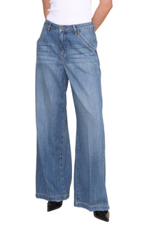 Hidden | The Med Nori Trouser Wide Leg | Blue