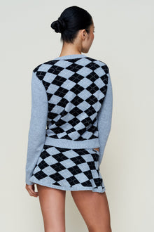 Womens | June Relaxed Wool Cardigan | Argyle Heather Grey